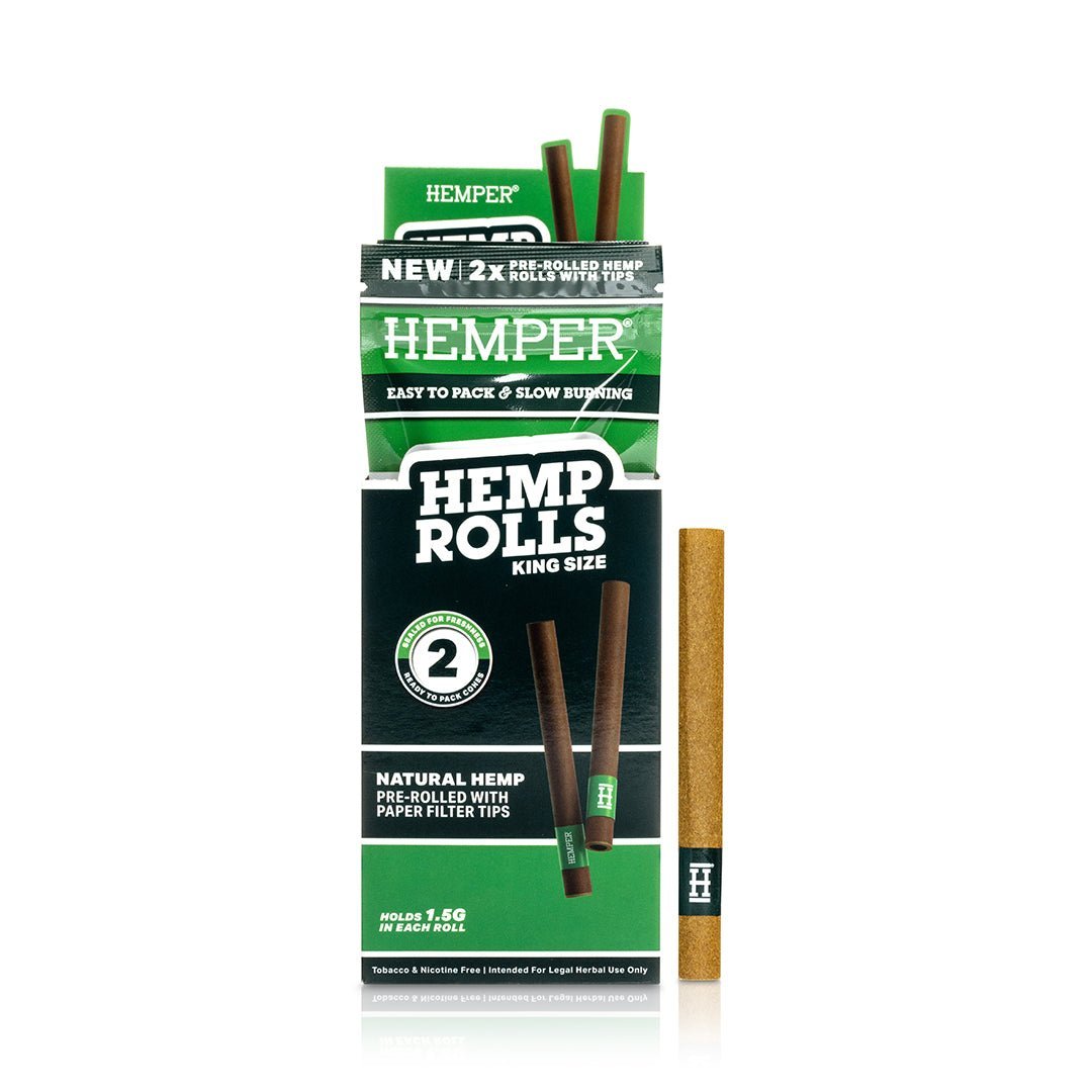 King Size Pre - Rolled Hemp Rolls - HEMPER - 