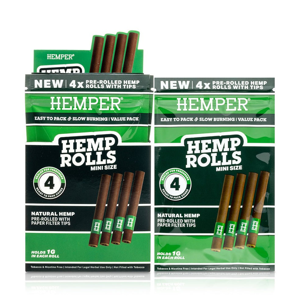 Mini Size Pre - Rolled Hemp Rolls - HEMPER - 12