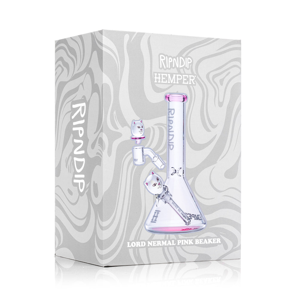 RIPNDIP X HEMPER Lord Nermal Pink Beaker Bong Kit - 2