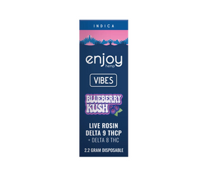 Enjoy Hemp - Delta 8 + THC-P Live Rosin Blue Berry Kush Disposable Vape