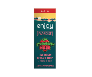 Enjoy Hemp - Delta 8 + THC-P Live Rosin Strawberry Haze Disposable Vape