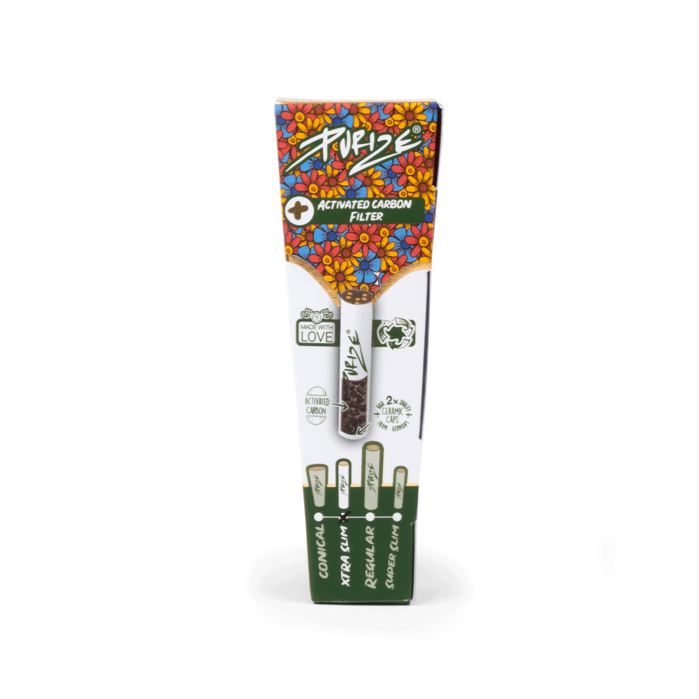 3 PURIZE® Activated PreRolled Cones XTRA Slim Size - HEMPER - 