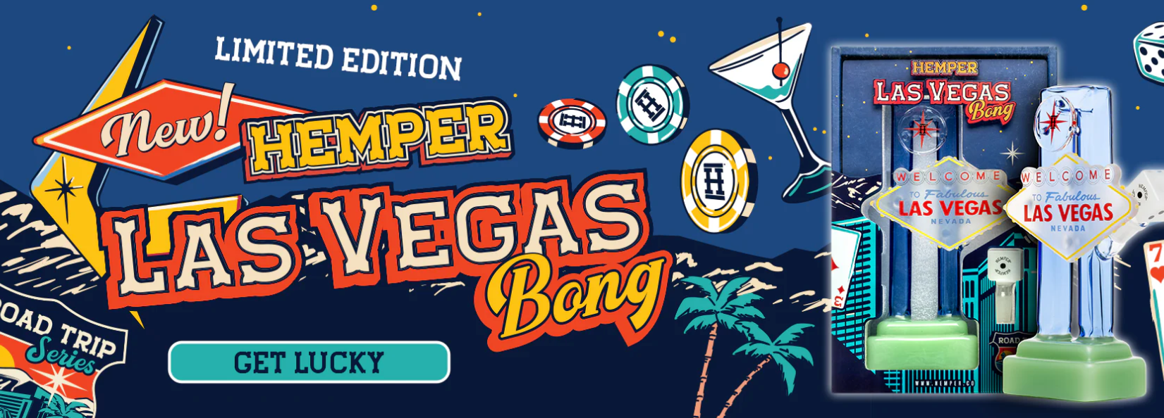 HEMPER Las Vegas Sign Bong