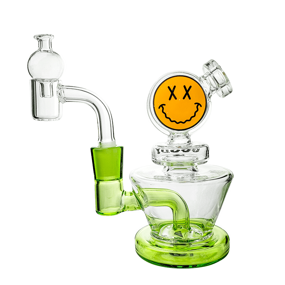 Goody Glass - Big Face Mini Dab Rig 4-Piece Kit - HEMPER - 