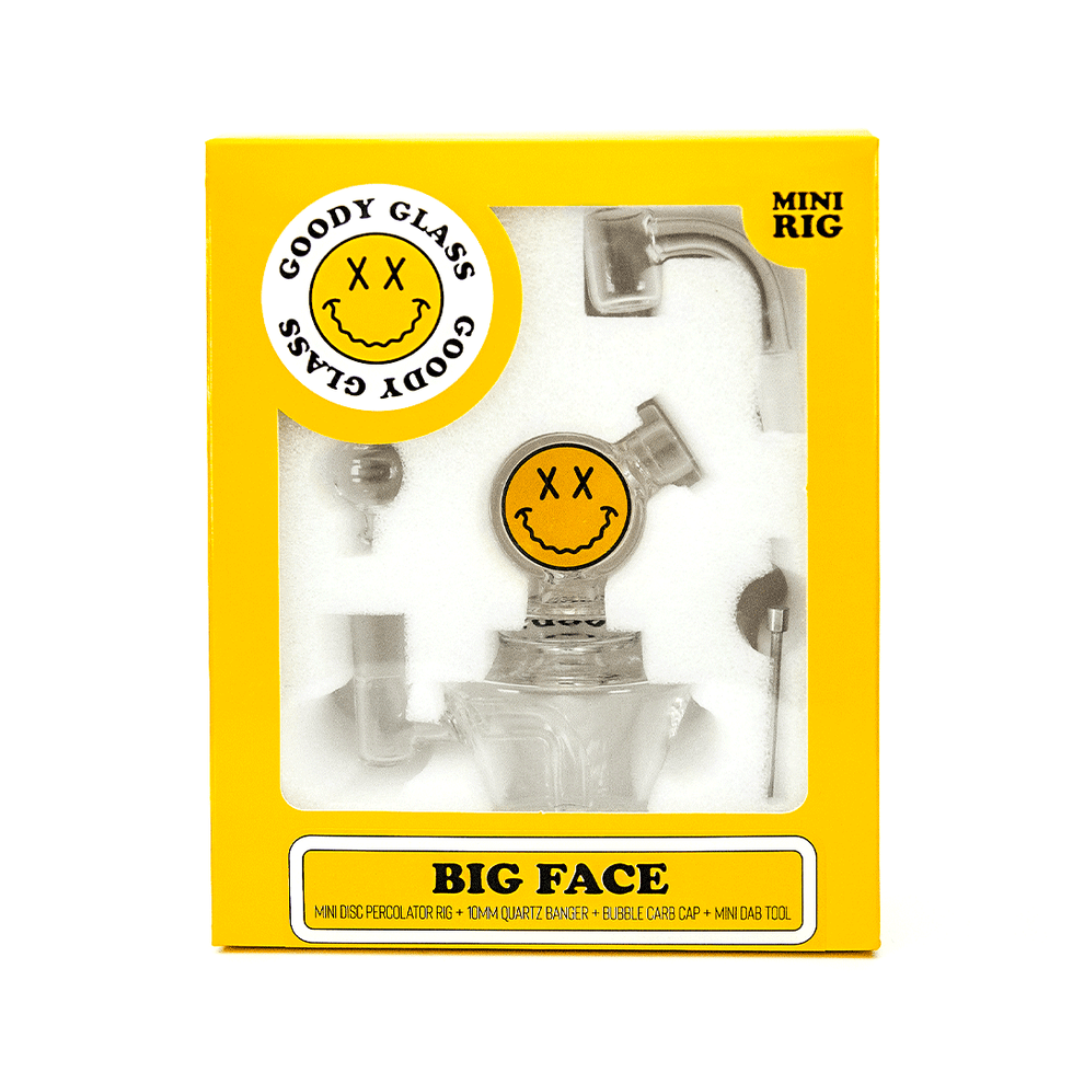 Goody Glass - Big Face Mini Dab Rig 4-Piece Kit - HEMPER - 4