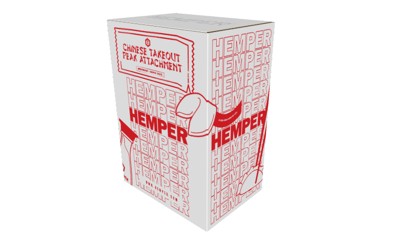 HEMPER Chinese Takeout Puffco Peak Top Box Front - 8