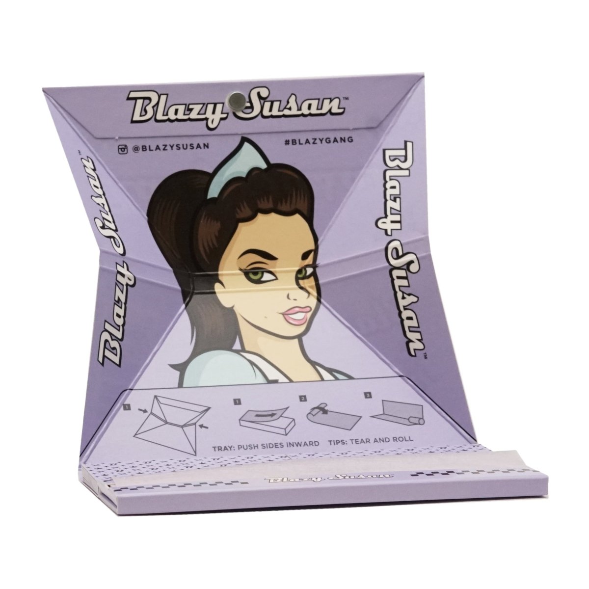 Blazy Susan Purple Rolling Papers - HEMPER - 