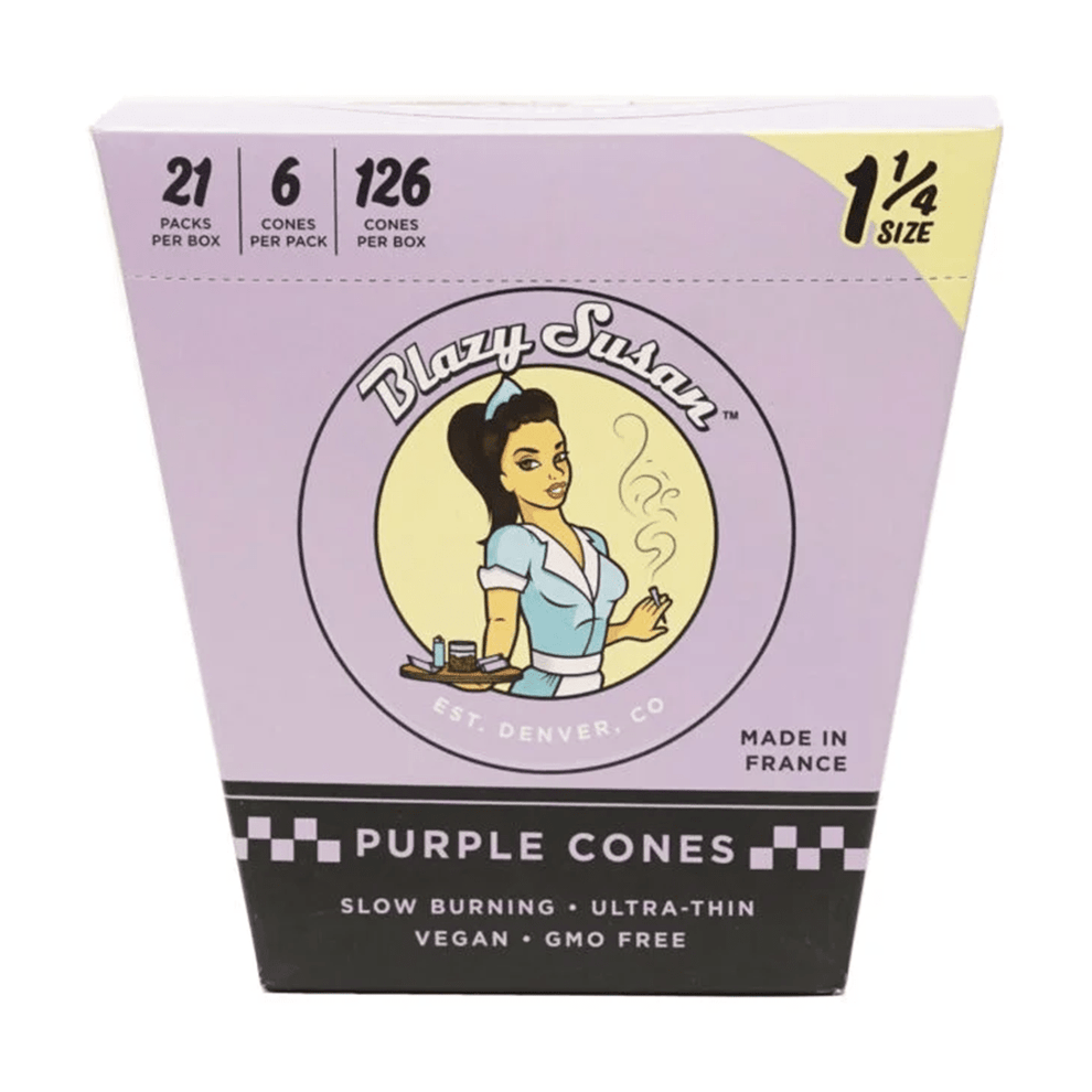 Blazy Susan Purple Paper Cones - HEMPER - 5