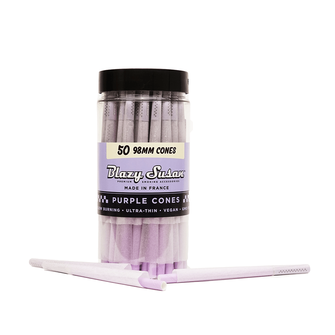 Blazy Susan Purple Paper Cones - HEMPER - 