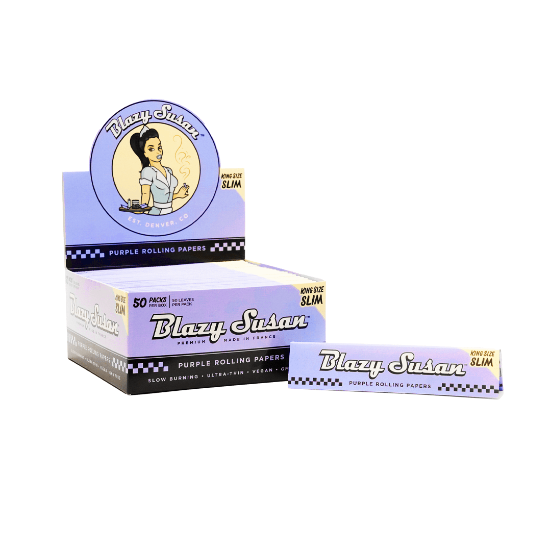 Blazy Susan Purple Rolling Papers - HEMPER - 