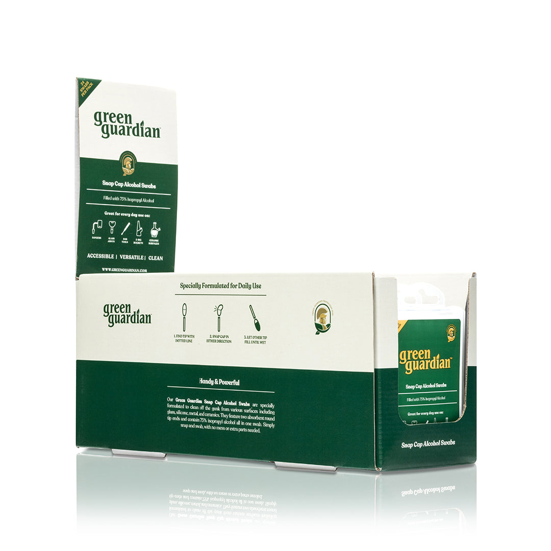 Green Guardian Snap Caps Alcohol Swabs - 