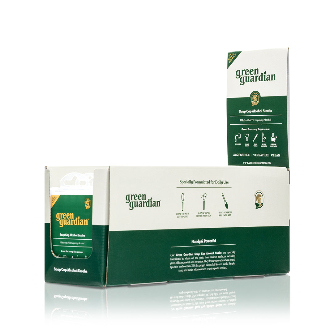 Green Guardian Snap Caps Alcohol Swabs - 