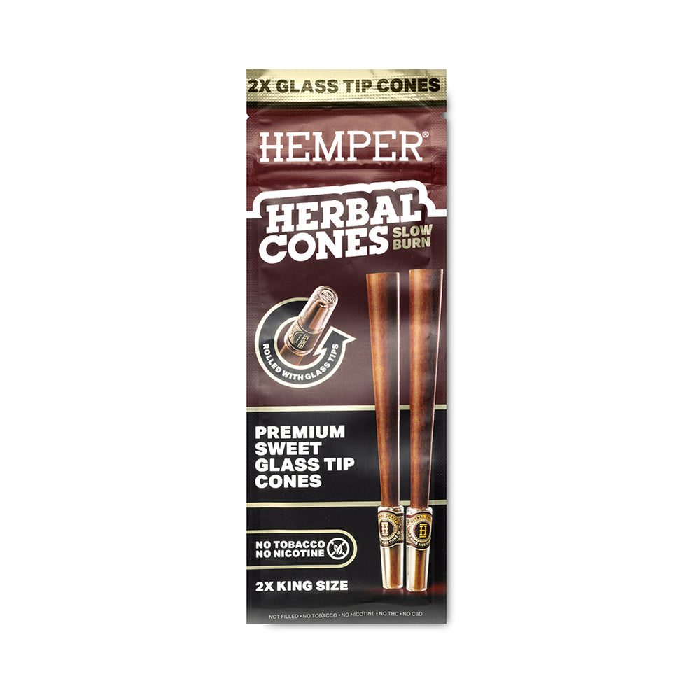 HEMPER King Size Sweet Herbal Cones with Glass Tip - 1