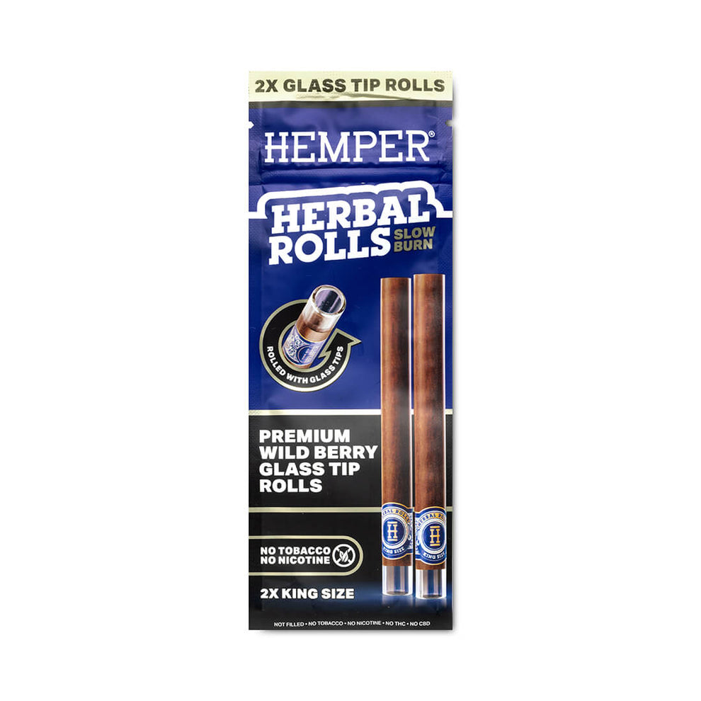 King Size Glass Tipped Herbal Rolls - HEMPER - 9