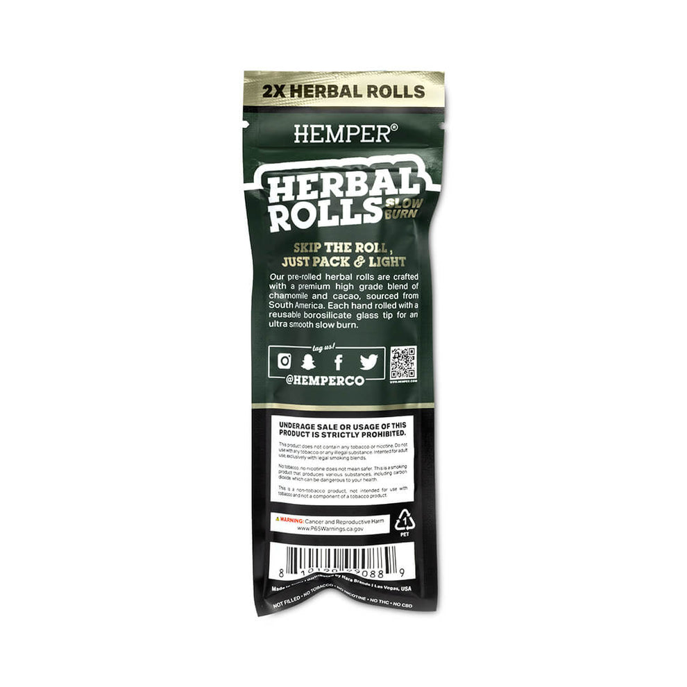 King Size Glass Tipped Herbal Rolls - HEMPER - 3
