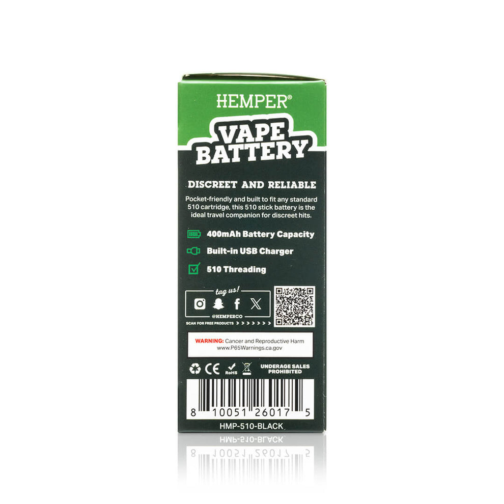 510 Thread Vape Battery HEMPER 510 Thread Vape Battery HEMPER