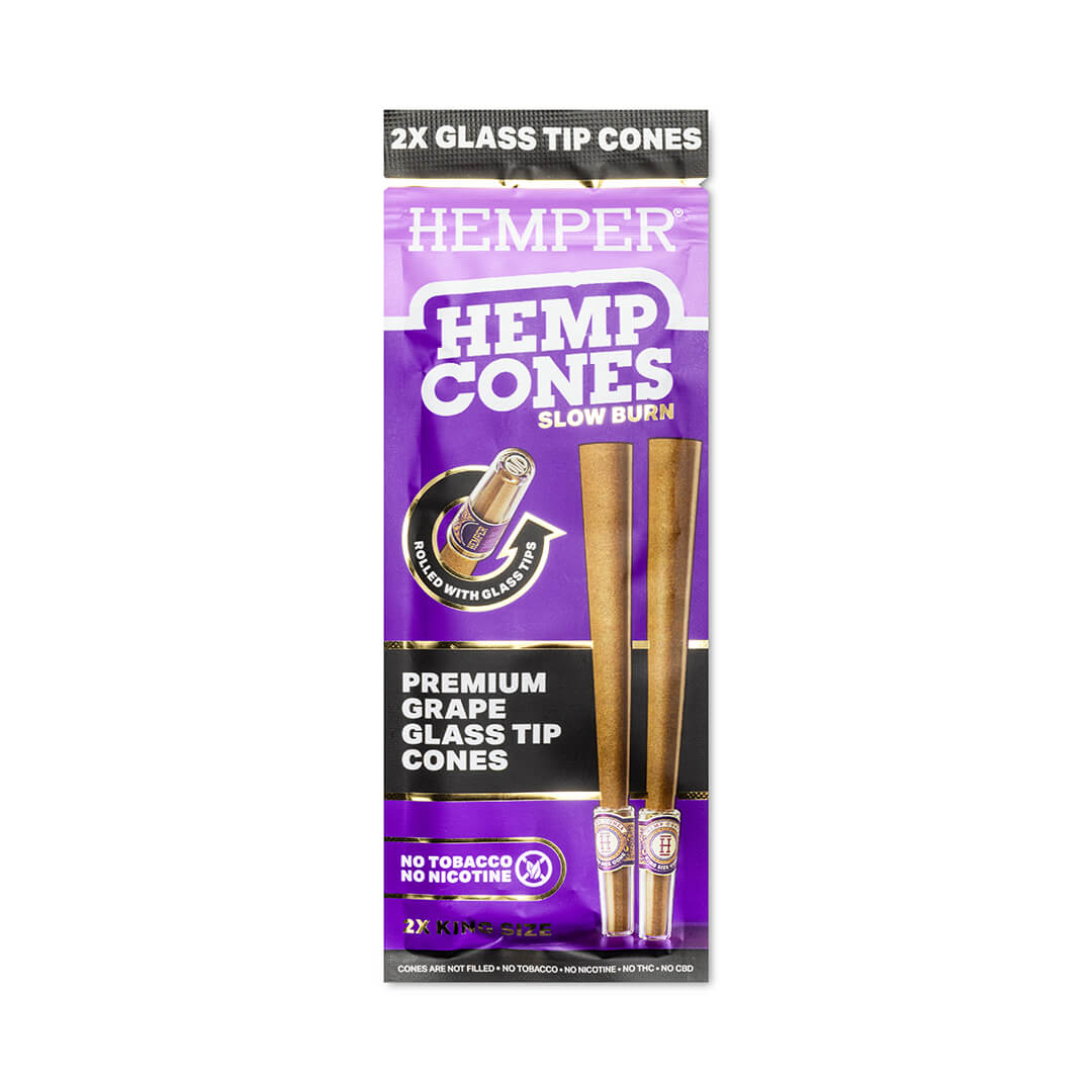King Size Pre - Rolled Hemp Cones - HEMPER - 