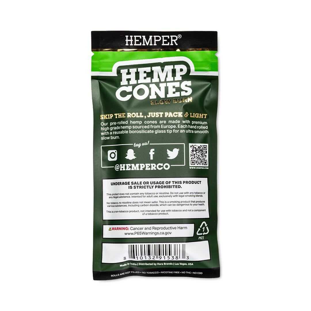 Mini Size Pre - Rolled Hemp Cones - HEMPER - 