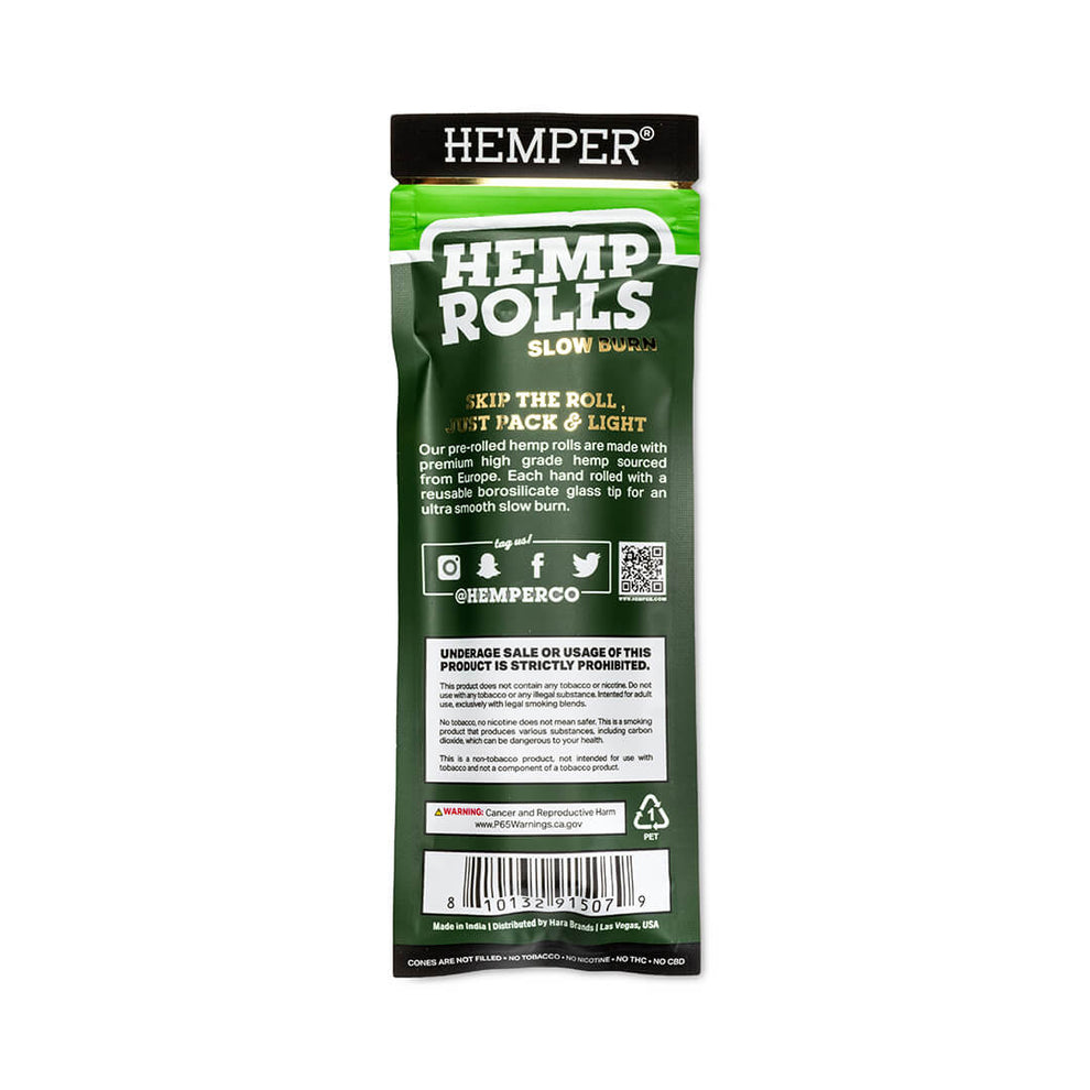 King Size Pre - Rolled Hemp Rolls - HEMPER - 3