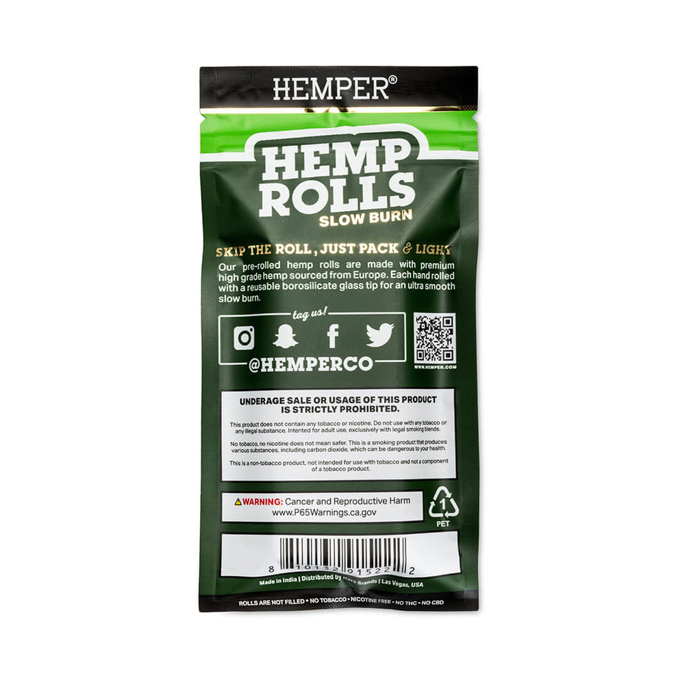 Mini Size Pre - Rolled Hemp Rolls - HEMPER - 3