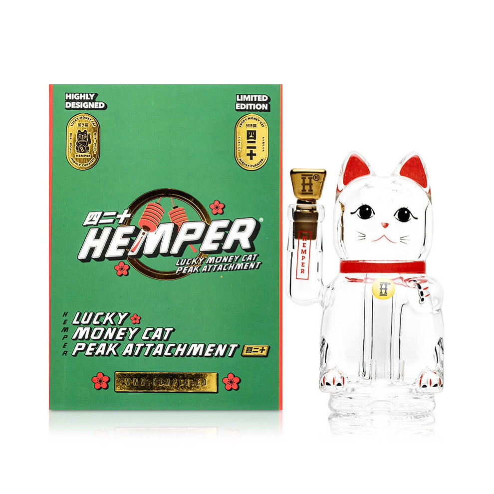 Lucky Money Cat Puffco Peak Attachment - 2