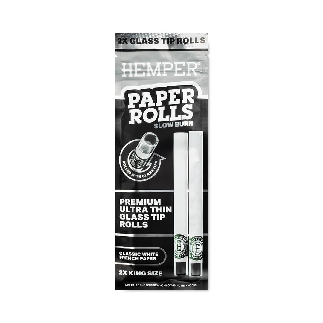 King Size Glass Tipped Paper Rolls - HEMPER - 