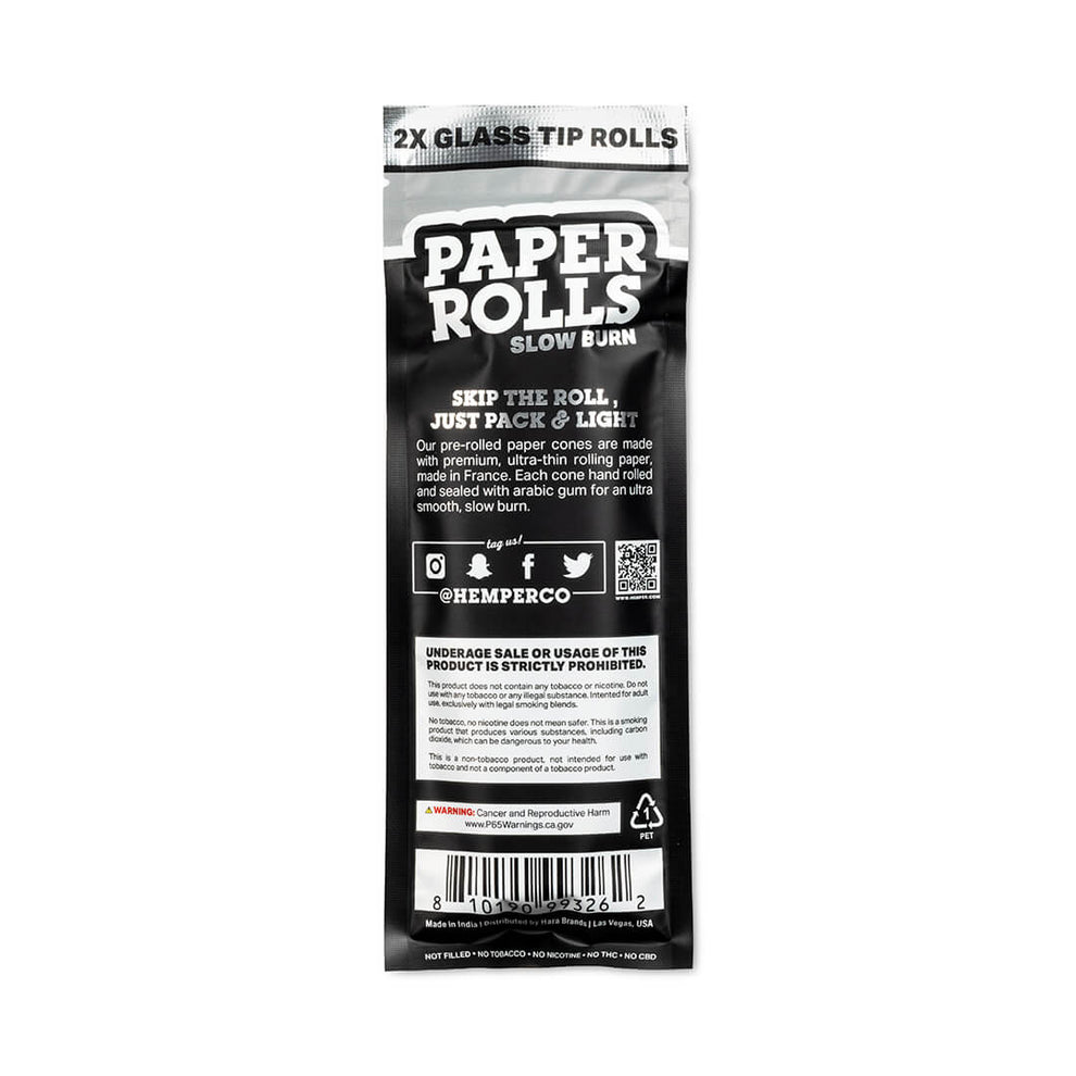 King Size Glass Tipped Paper Rolls - HEMPER - 3