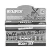 King Size Rolling Paper Booklet + Glass Tips - HEMPER