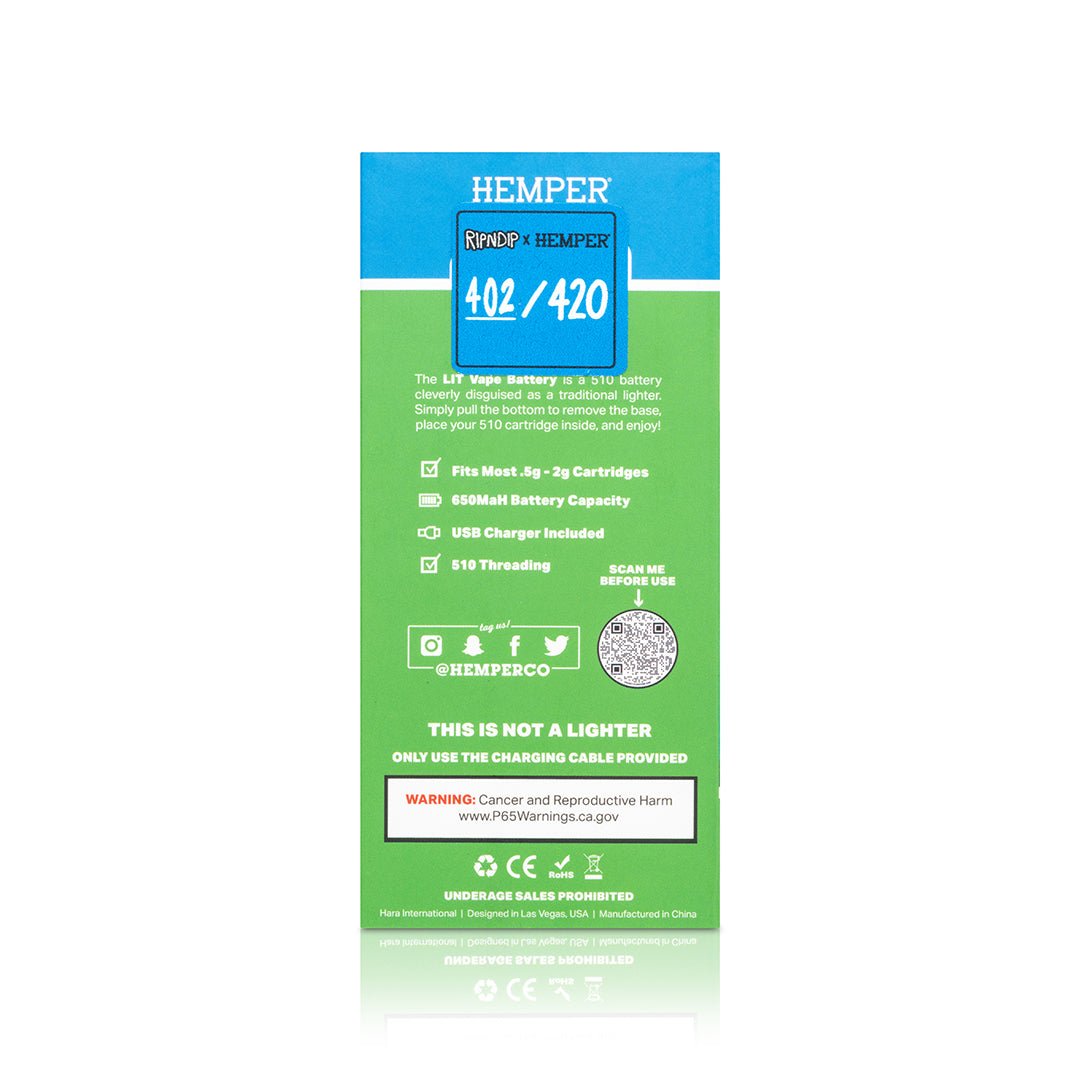 RIPNDIP 510 Lit Vape Battery | HEMPER