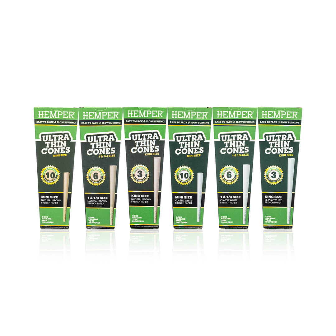 Ultra-Thin Cones - Variety Sampler Pack - HEMPER