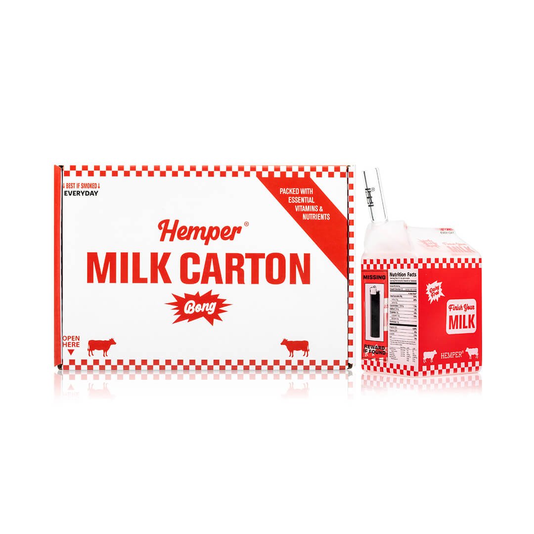 Weedies Milk Carton Bong - HEMPER