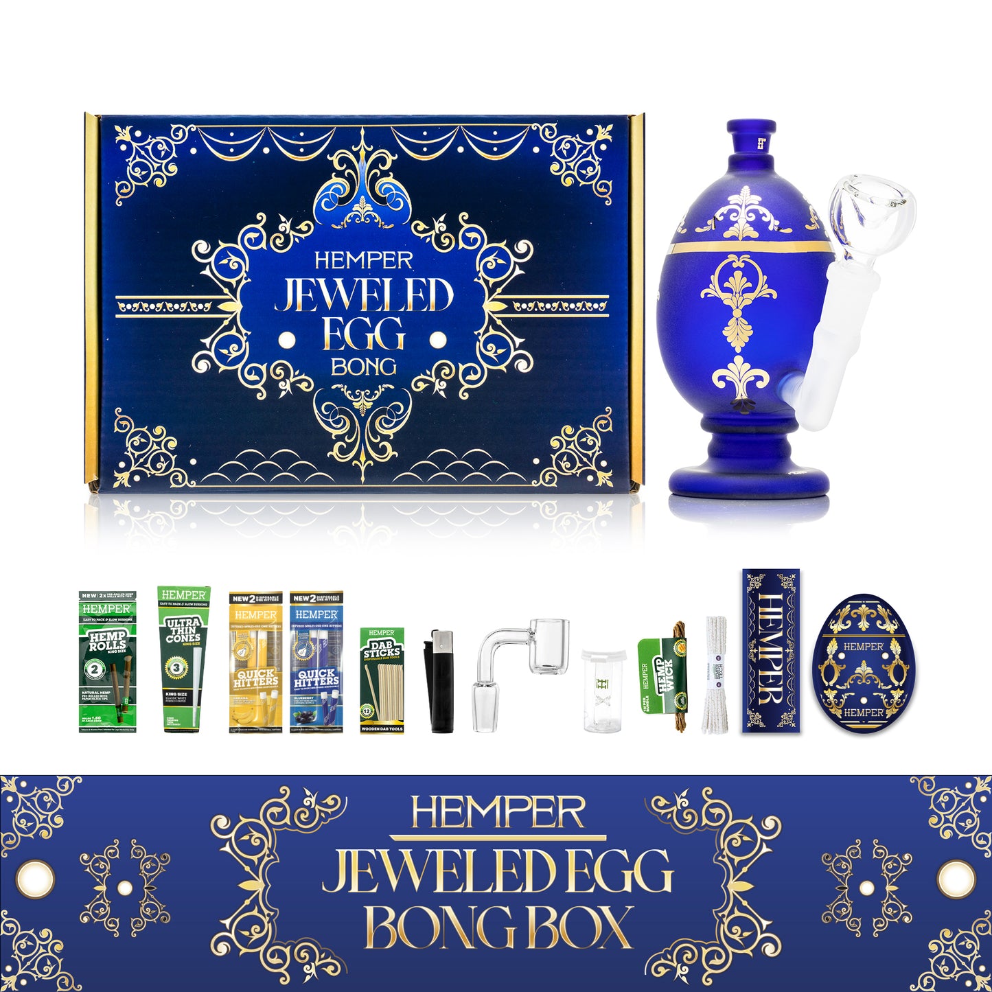 HEMPER Jeweled Egg Bong Box - 
