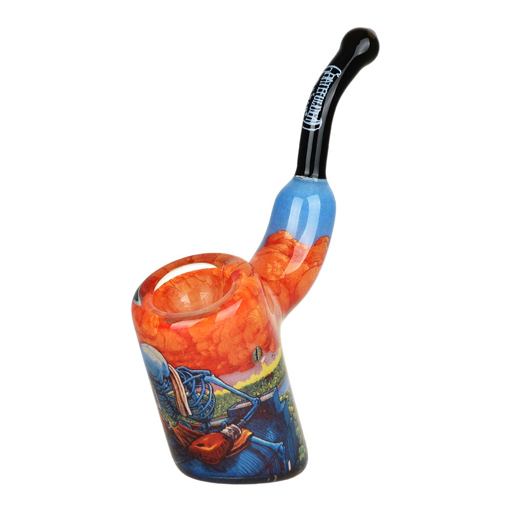Grateful Dead x Pulsar Inside Print 4" Bent Sherlock Pipe