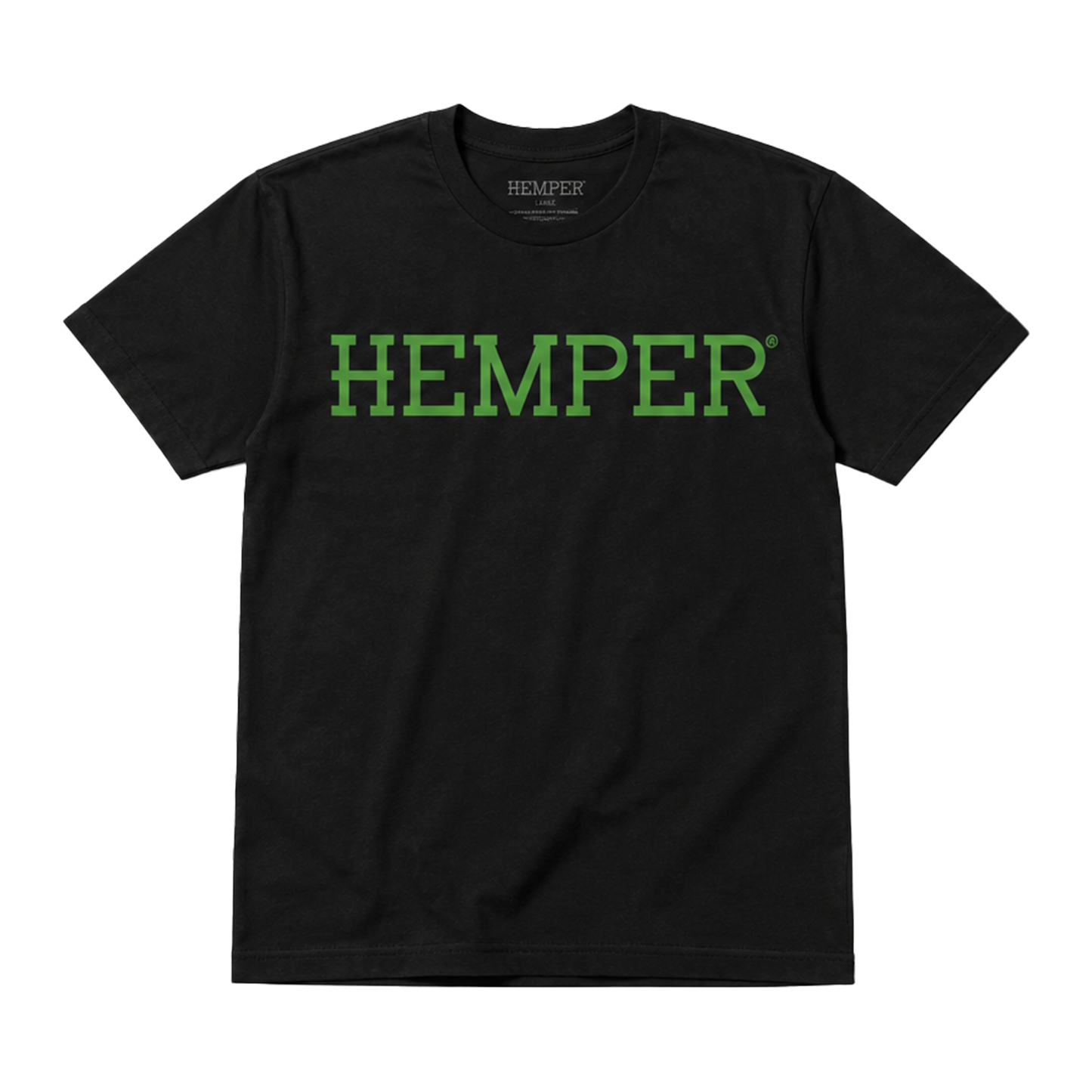 Hemper Apparel - Standard Staff Unisex T-Shirt - Black - Large - 