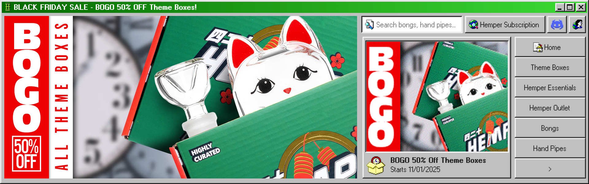 Black Friday Sale - BOGO Theme Boxes