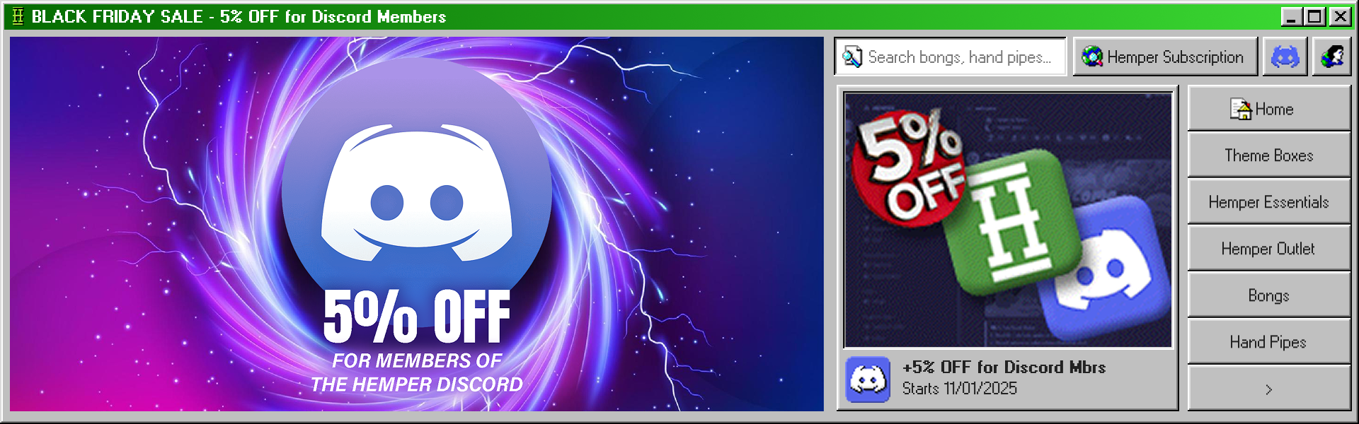 Black Friday Sale - +5% Off for Discord Server Members