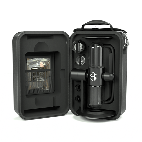 Stundenglass Kompact Gravity Infuser Inside Black Travel Case - 3