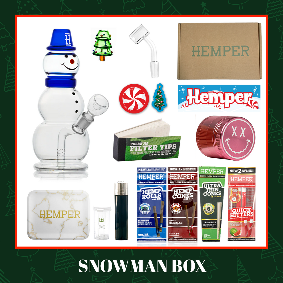 HEMPER Snowman Box - Blue - 1