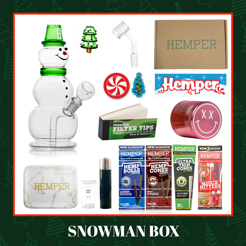 HEMPER Snowman Box - Green - 2