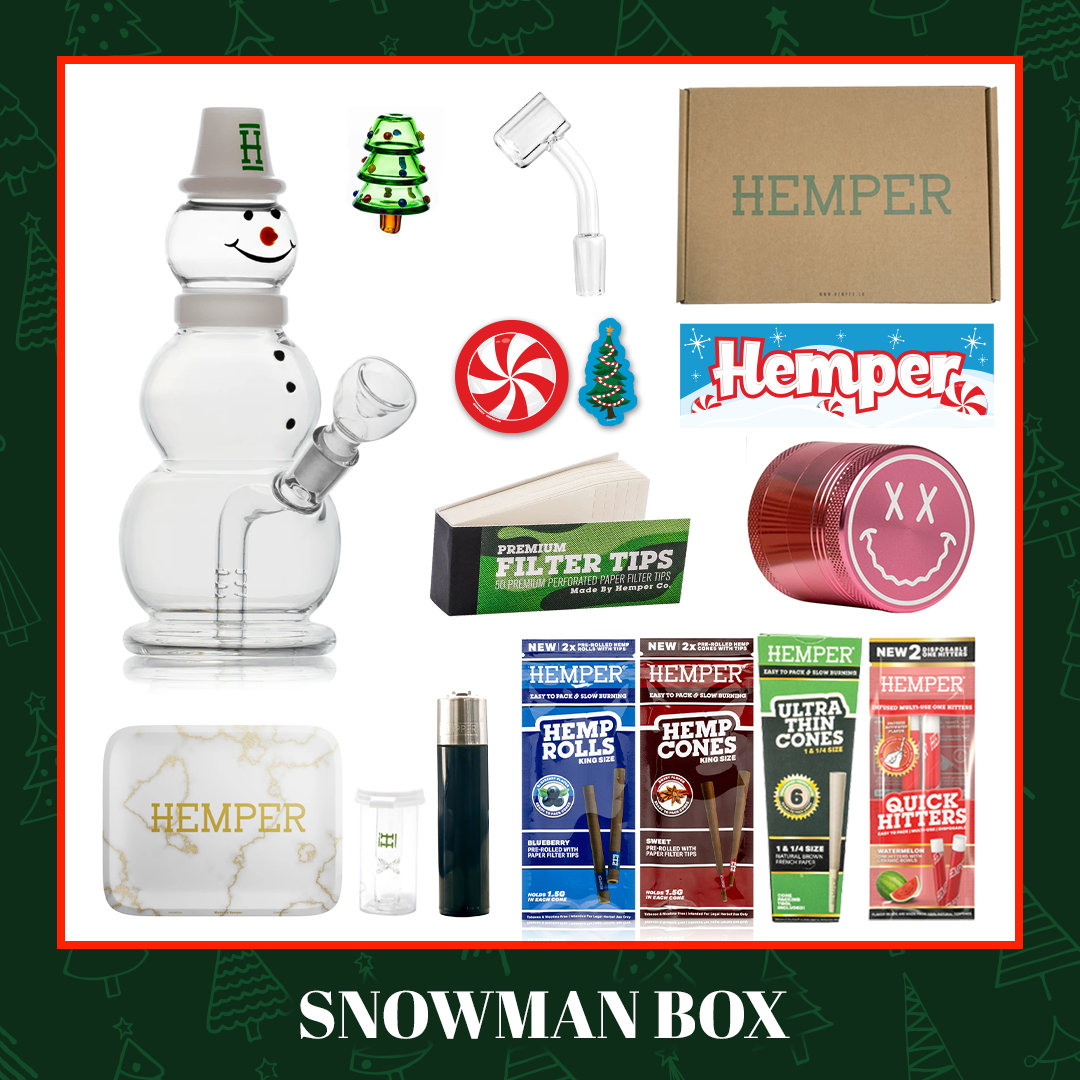 HEMPER Snowman Box - White - 