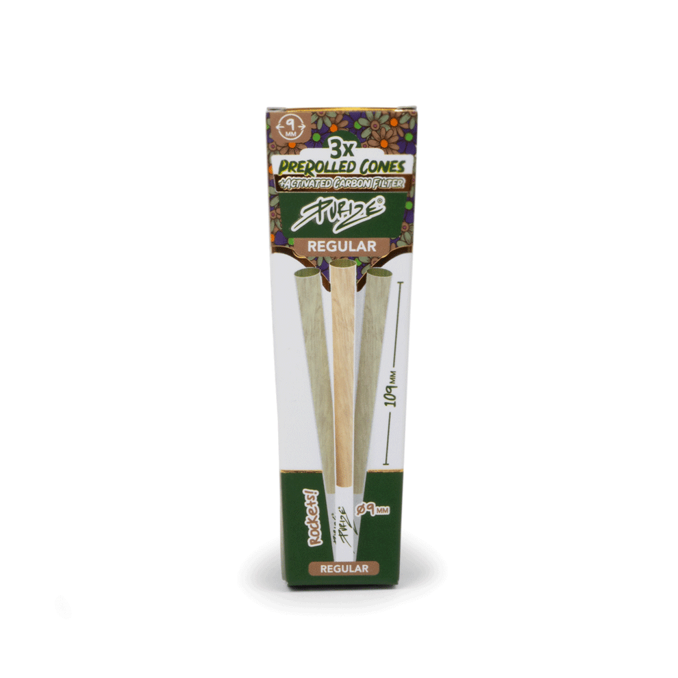 3 Purize® Activated Prerolled Cones Regular Size - 1