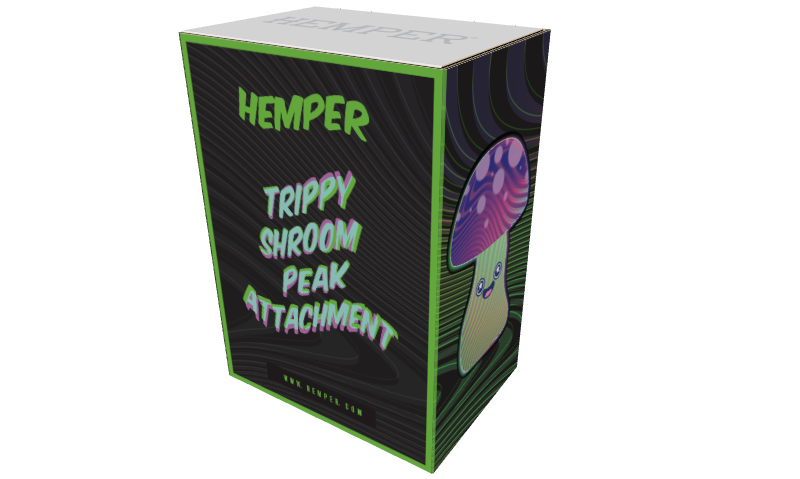 HEMPER Trippy Shroom Puffco Peak Top Box Front - 8