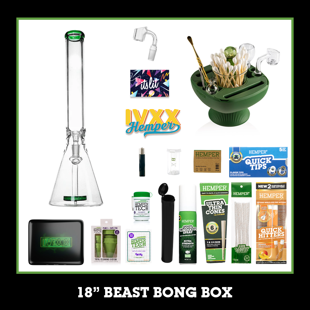HEMPER 18" Beast Bong Box - Green
