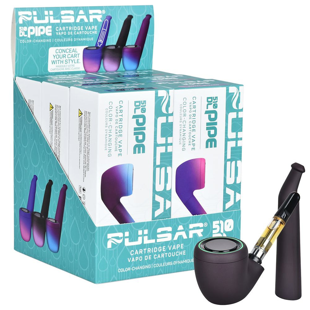 Pulsar 510 DL Pipe Thermo Series Variable Voltage Cartridge Vape - 650mAh | Hemper HEMPER Pulsar 510 DL Pipe Thermo Series Variable Voltage Cartridge Vape - 650mAh | Hemper HEMPER