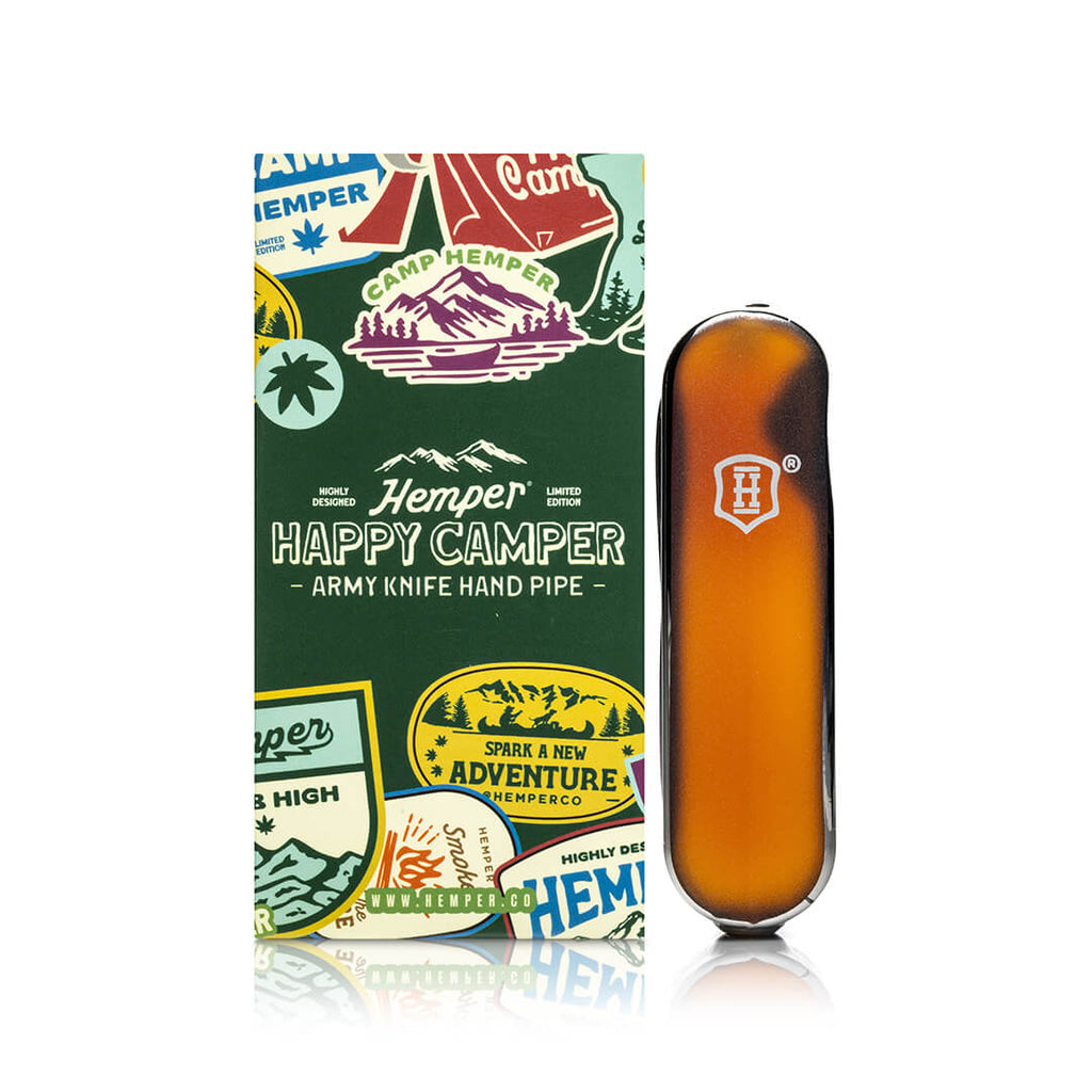 Happy Camper Army Knife Pipe - HEMPER