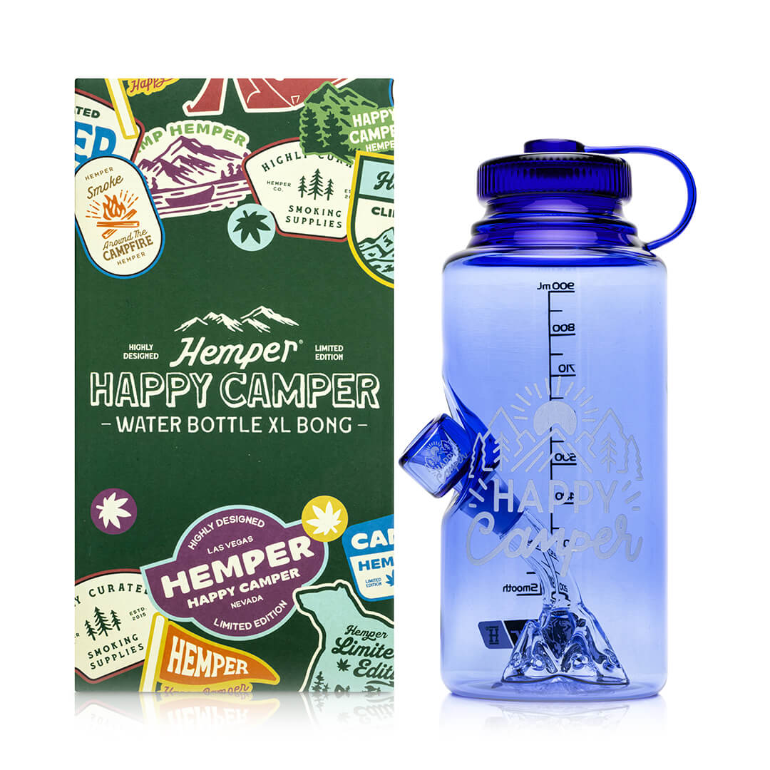 Happy Camper Water Bottle XL Bong - 