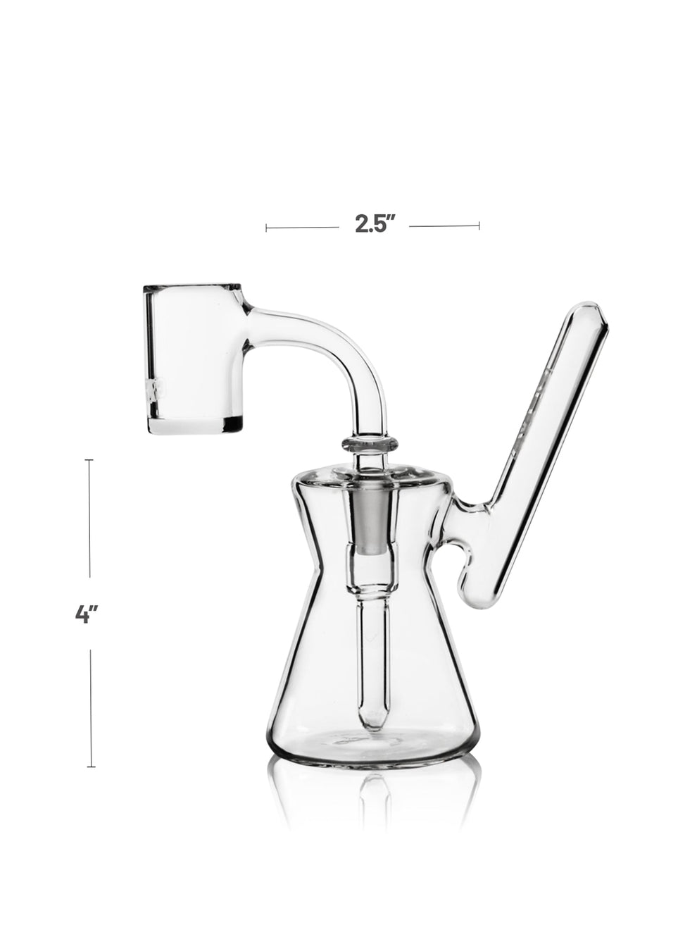 GRAV Hourglass Pocket Bubbler Rig Size Details - 4