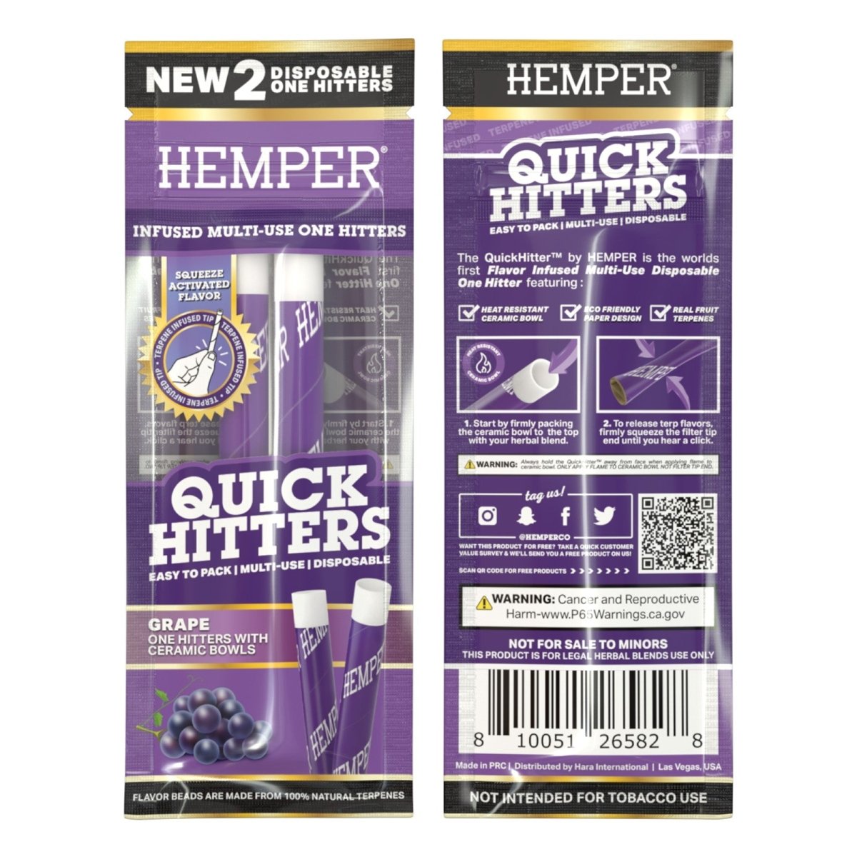 Quick Hitters - Disposable One Hitters - HEMPER - 