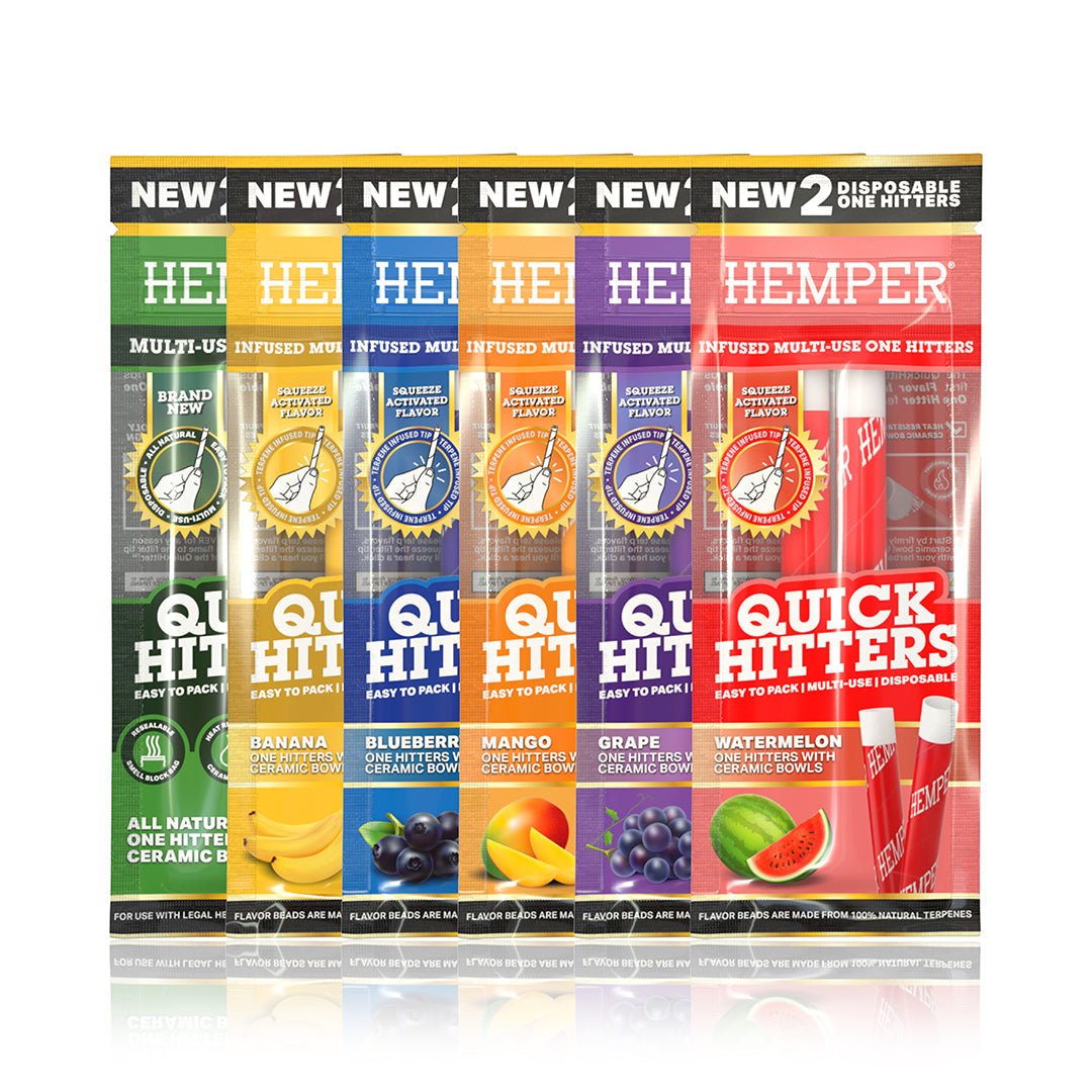 Quick Hitters - Flavored Disposable One Hitter (Variety Pack) - HEMPER