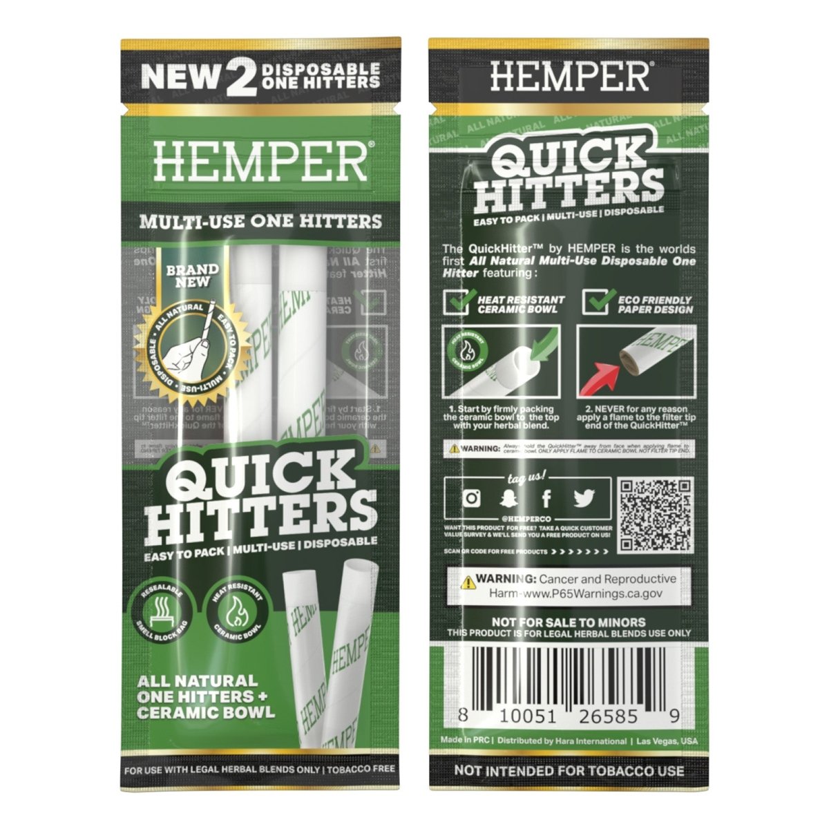 Quick Hitters - Disposable One Hitters - HEMPER - 